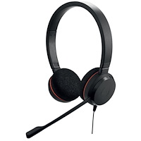 Jabra Jabra Evolve 20 MS Stereo Headset Kabel Huvudband Kontor/callcenter USB Type-A Svart