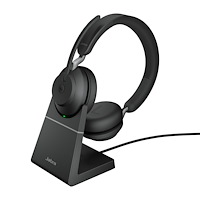 Jabra Jabra Evolve2 65, MS Stereo Headset Trådlös Huvudband Kontor/callcenter USB Type-C Bluetooth Svart