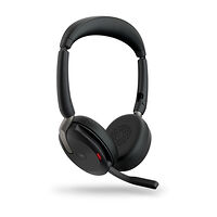 Jabra Jabra Evolve2 65 Flex MS Stereo - headset - med trådlös laddningsplatta