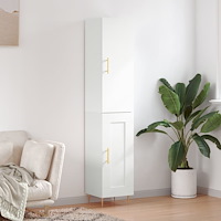 vidaXL Högskåp vit 34,5x34x180 cm konstruerat trä