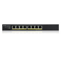 ZyXEL Communications Zyxel GS1915-8EP hanterad L2 Gigabit Ethernet (10/100/1000) Strömförsörjning via Ethernet (PoE) stöd Svart