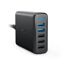 Anker Group Anker PowerPort Speed 5 strömadapter - 3 x USB typ A, 2 x 9-stifts USB typ A - 63 Watt