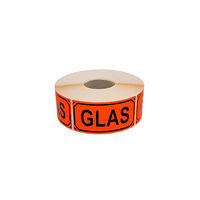 [NORDIC Brands] Varningsetikett Glas text 1000/rl