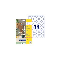 AVERY Etikett AVERY avtagb rund 30mm 440/fp