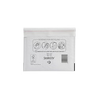 MAIL LITE Bubbelpåse CD 180x160mm vit 10/fp