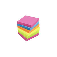 Lyreco Notes LYRECO standard 75x75mm neon 6/fp