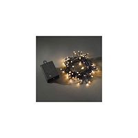 KONSTSMIDE Ljusslinga 80 amber LED 7,9m svart