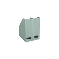 Bigso Box Tidskriftssaml.kart m läder A4 Mint 2/fp