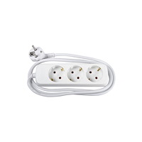 GELIA Grenuttag jordat 3-väg 3m kabel petsk.