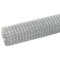 vidaXL Hönsnät galvaniserat stål 25x1,5 m silver