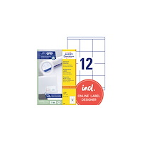 AVERY Etikett AVERY UG 70x67,7mm 1200/fp