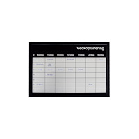 No Brand Tavla veckoplanering 60x40cm silver