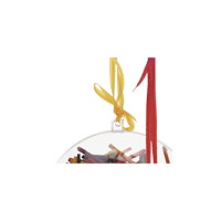 No Brand Satinband 30mx3mm gul röd 2/fp