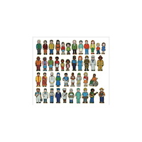 No Brand Människor i trä 42/fp