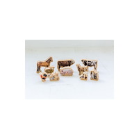 No Brand Bondgårdsdjur i trä 10/fp