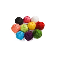 No Brand Akrylgarn mini 10 färger