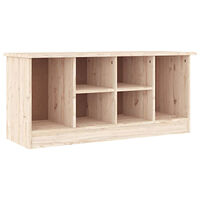 vidaXL Skobänk ALTA 100x35x45 cm massiv furu