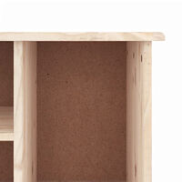 vidaXL Skobänk ALTA 100x35x45 cm massiv furu