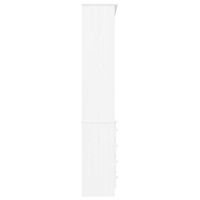 vidaXL Bokhylla med lådor ALTA 77x35x186,5 cm vit massiv furu