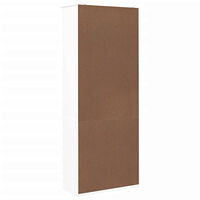 vidaXL Bokhylla med lådor ALTA 77x35x186,5 cm vit massiv furu