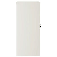 vidaXL Dokumentskåp vit 90x40x90 cm stål