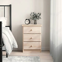 vidaXL Sängbord ALTA 41x35x55,5 cm massiv furu