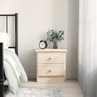 vidaXL Sängbord ALTA 41x35x41 cm massiv furu