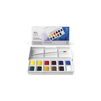 WINSOR & NEWTON Akvarellfärglåda Cotman 12 färger
