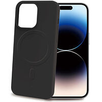 Celly Cromomag Soft rubber case MagSafe-kompatibelt iPhone 15 Pro Svart
