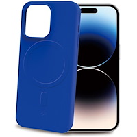 Celly Cromomag Soft rubber case MagSafe iPhone 15 Pro Blå