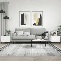vidaXL Soffbord 2 st vit högglans 50x50x40 cm konstruerat trä
