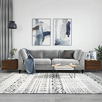 vidaXL Soffbord 2 st brun ek 50x50x40 cm konstruerat trä