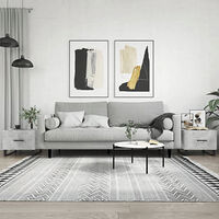 vidaXL Soffbord 2 st betonggrå 50x50x40 cm konstruerat trä