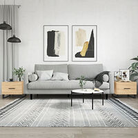 vidaXL Soffbord 2 st sonoma ek 50x50x40 cm konstruerat trä