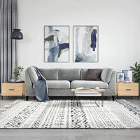vidaXL Soffbord 2 st sonoma ek 50x50x40 cm konstruerat trä