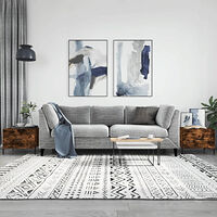 vidaXL Soffbord 2 st rökfärgad ek 50x50x40 cm konstruerat trä