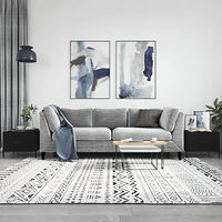 vidaXL Soffbord 2 st svart 50x50x40 cm konstruerat trä