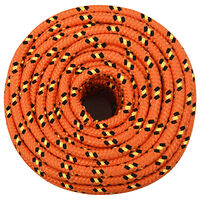 vidaXL Båtlina orange 14 mm 50 m polypropylen