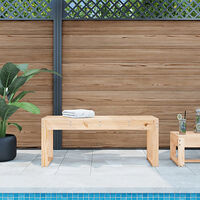 vidaXL Trädgårdsbänk 110x38x45 cm massiv furu