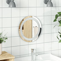 vidaXL Badrumsspegel LED 30 cm rund