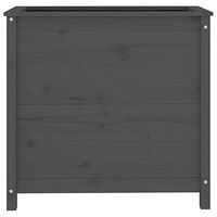 vidaXL Odlingslåda 82,5x40x78 cm grå massiv furu
