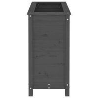 vidaXL Odlingslåda 82,5x40x78 cm grå massiv furu