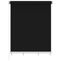 vidaXL Rullgardin utomhus 220x230 cm svart