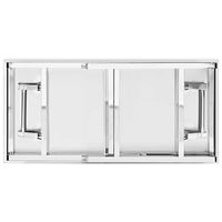 vidaXL Arbetsbord med överhylla 120x60x115 cm rostfritt stål