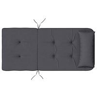 vidaXL Solstolsdynor 2 st antracit oxfordtyg