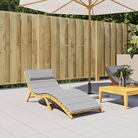 vidaXL Dyna till solsäng grå 180x60x4 cm oxfordtyg