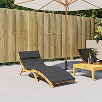vidaXL Dyna till solsäng svart 180x60x4 cm oxfordtyg