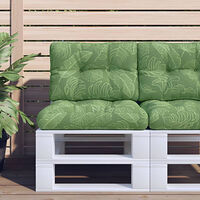vidaXL Palldyna bladmönster 60x40x12 cm tyg