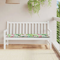 vidaXL Bänkdyna för trädgården flerfärgad 150x50x4 cm oxfordtyg