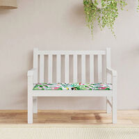 vidaXL Bänkdyna för trädgården flerfärgad 100x50x4 cm oxfordtyg